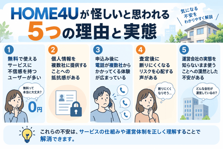 HOME4Uが怪しいと思われる5つの理由の解説