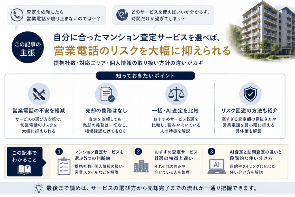 マンションの査定についてポイントまとめ画像