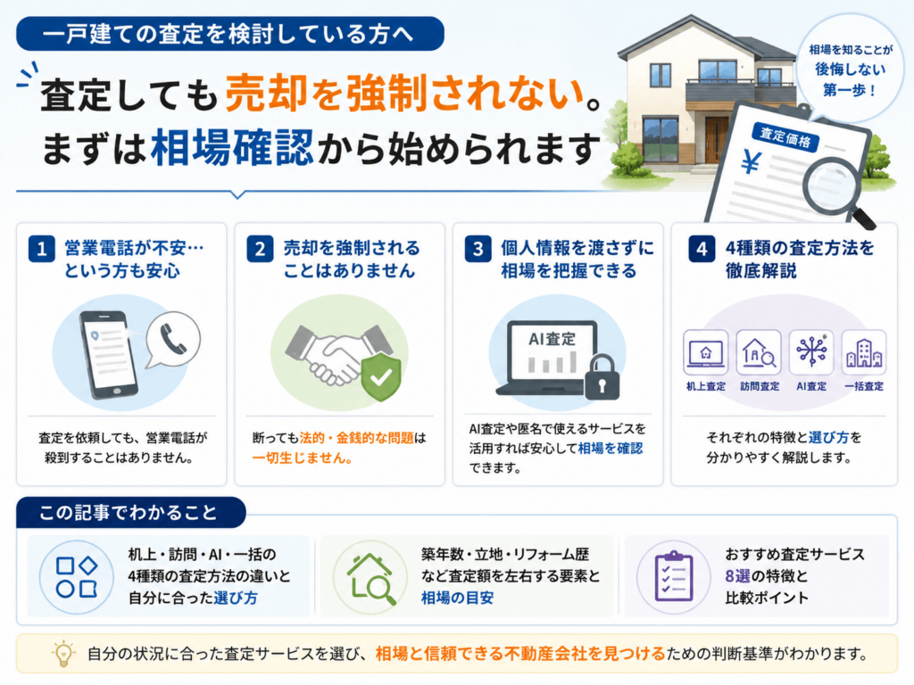 一戸建ての査定についてのポイントまとめ画像